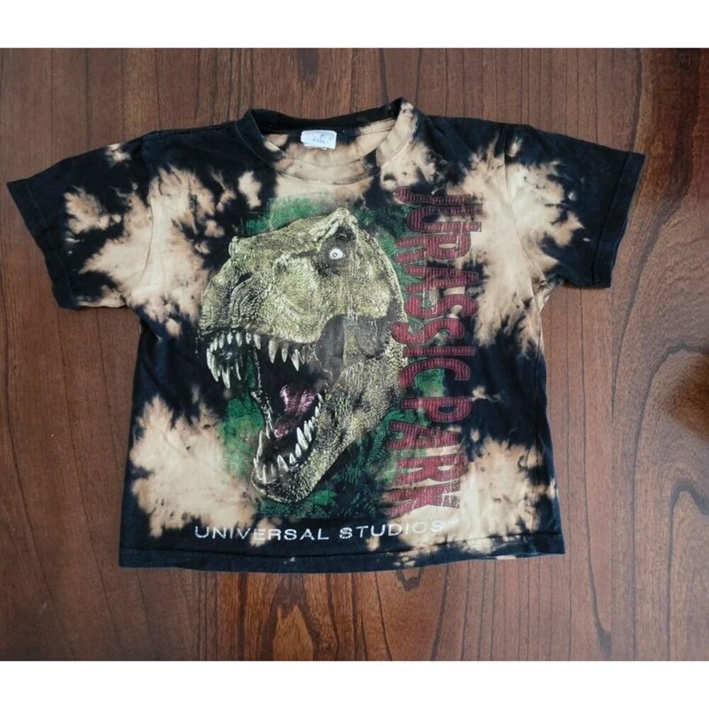 Jurassic Park Universal Studios Kids Small T-Rex Tie Dye Graphic T-Shirt 2019